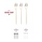 Shiny Gold Moderno Disposable Plastic Dessert Forks (300 Forks)